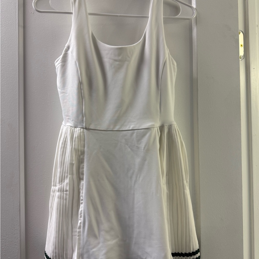 Tuckernuck White Dress with green Accents